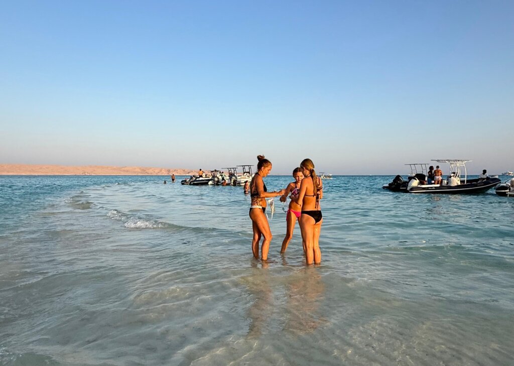 Tourists enjoying a holiday in Hurghada Egypt