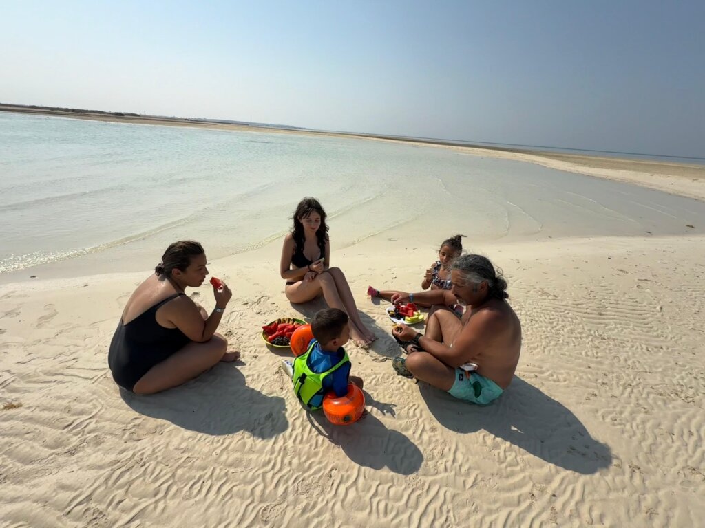 Luxury experiences in Hurghada including a private speedboat, crystal-clear Red Sea water, and beautiful islands.